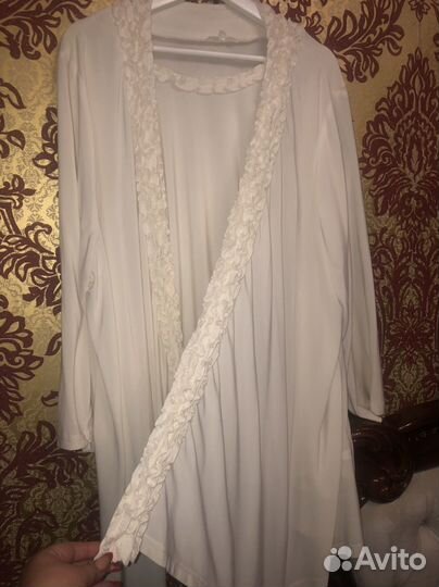 Топ и накидка большого размера