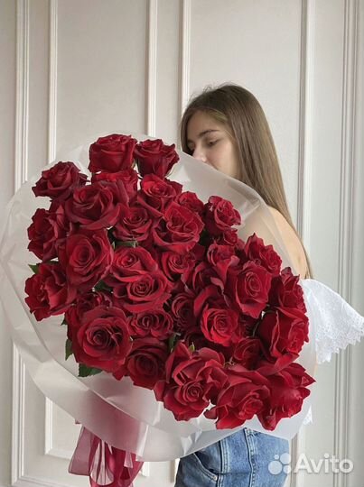 Розы Explorer. Букет из 35 штук