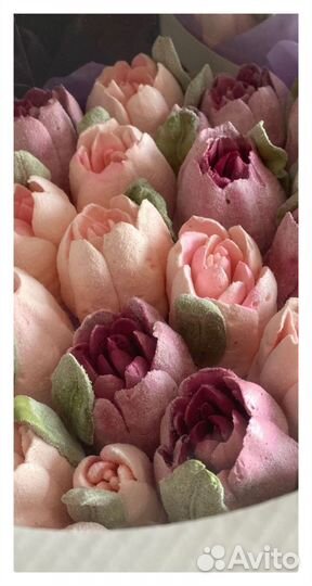 Букет из зефира. Сладкие букеты