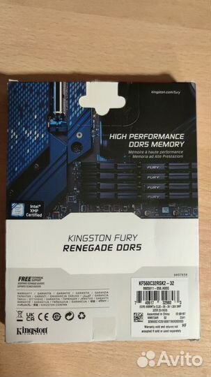 Kingston fury 32Gb DDR5 6000 мгц CL32