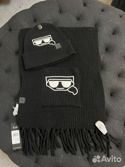Шапка и шарф Karl lagerfeld