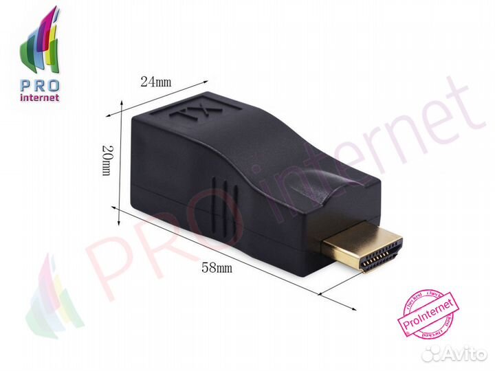 Удлинитель hdmi порта Cat-66E по одному UTP