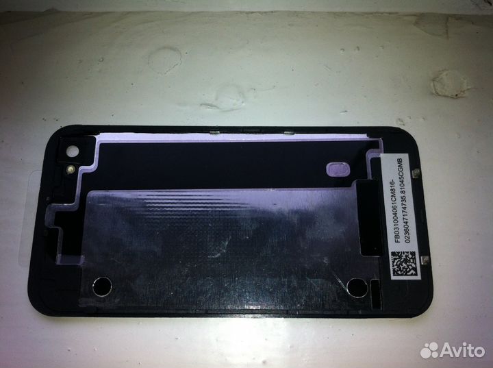 Задняя крышка для Apple iPhone 4 черная