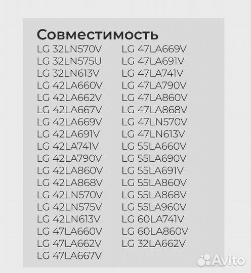Пульт для телевизоров LG универсальный AKB73715601