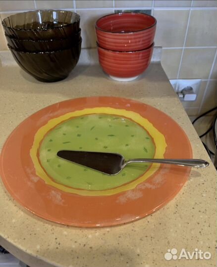 Блюдо большое овальное, для торта, нарезки