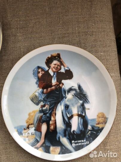 Настенные тарелки Норман Роквелл комплектом
