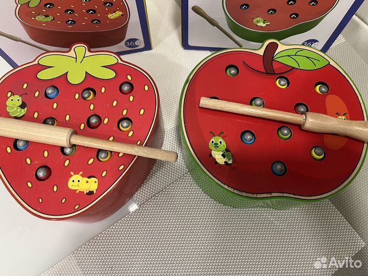 Магнитная рыбалка червячки