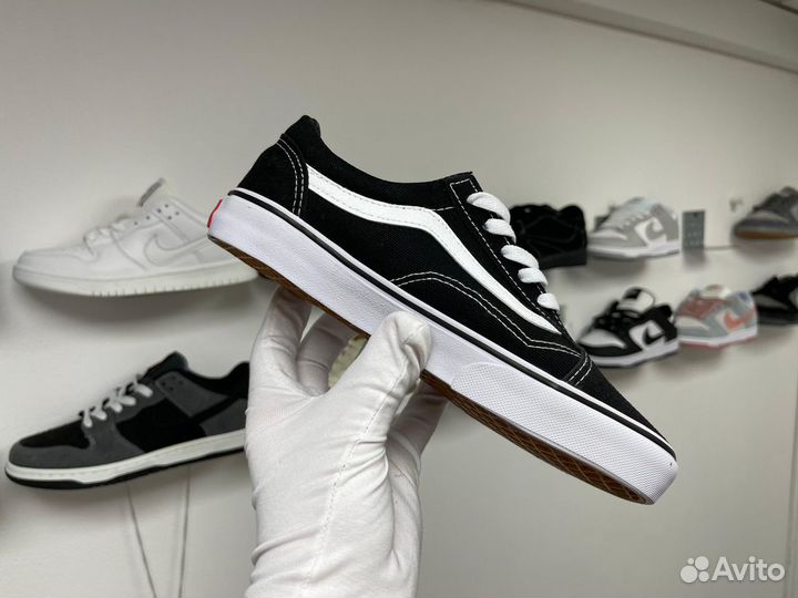 Кеды Vans Old Skool кроссовки черно-белые