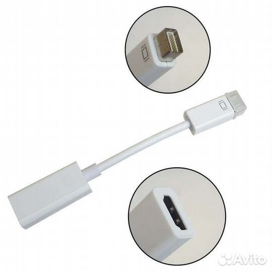 Адаптер H20 Mini DVI папа на hdmi мама
