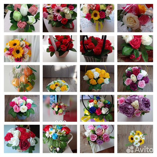 Букет цветов из мыла