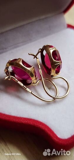 Золотые серьги СССР 583