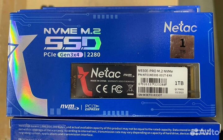 Ssd диск m2 Netac 1 Tb Pci-e NVMe