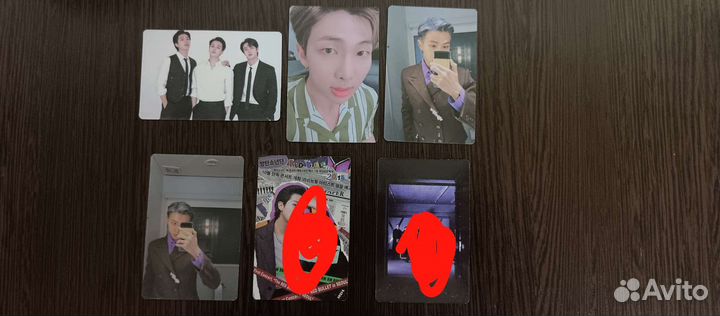 Карточки BTS не официальные