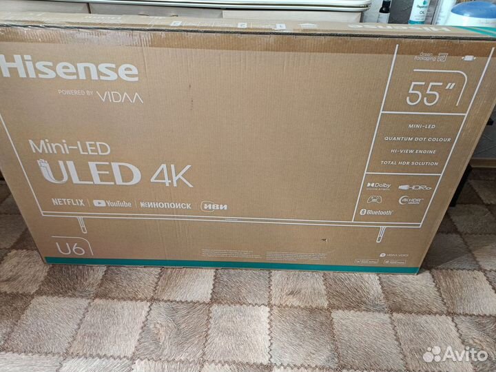 Новый телевизор Hisense 55u6kq