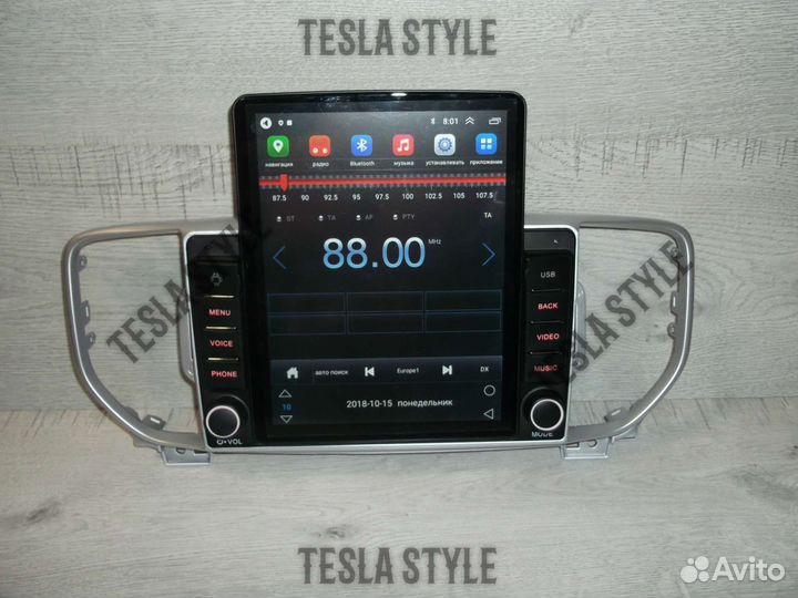 Магнитола Kia Sportage 4 Tesla Android GPS WiFi