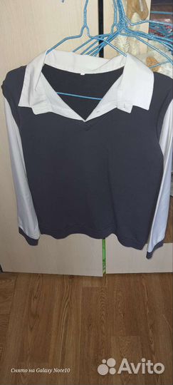 Школьная рубашка-кофта