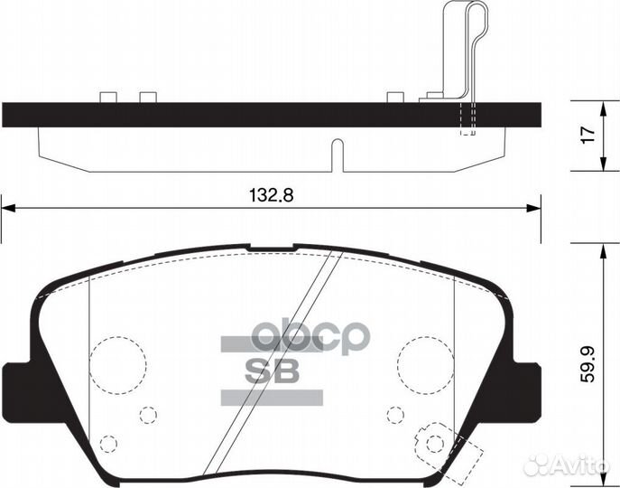 Колодки торм.дисковые Hi-Q KIA K9 quoris 12- s