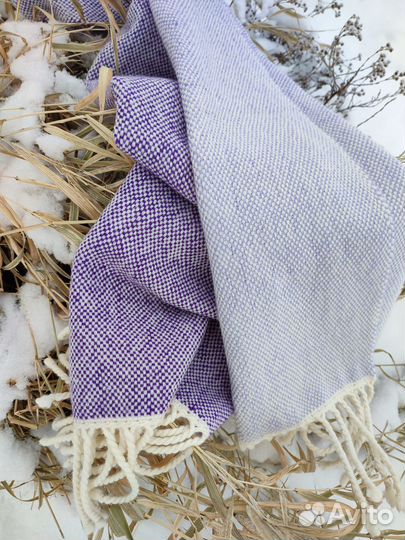 Тканый шарф палантин 100 меринос