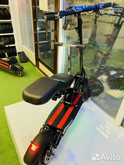 Электросамокат мощный 48 V с детским сиденьем
