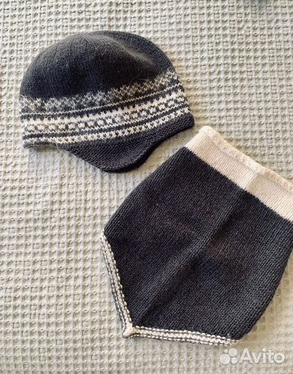 Шапка зимняя, шарф