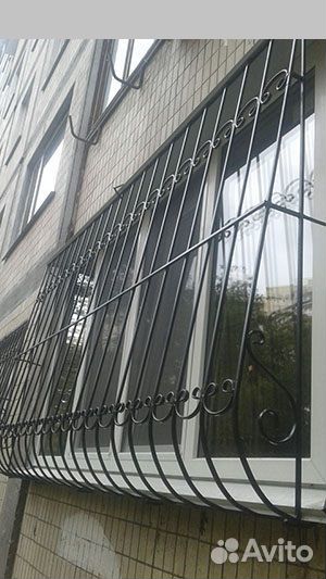 Решётки на окна на лоджии объёмные N 679