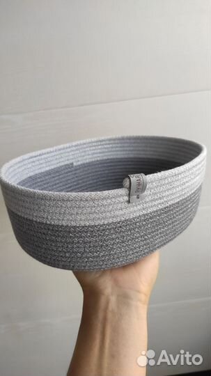 Корзина из хлопкового шнура