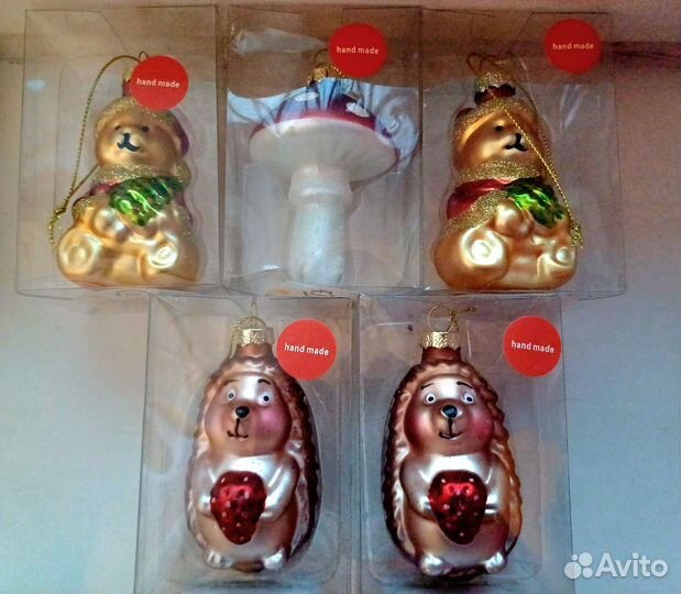 Елочные игрушки стекло Новые в упаковке