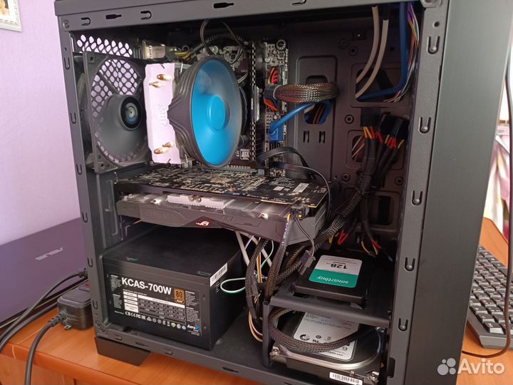 Компьютер i3-6100 + RX470 4gb