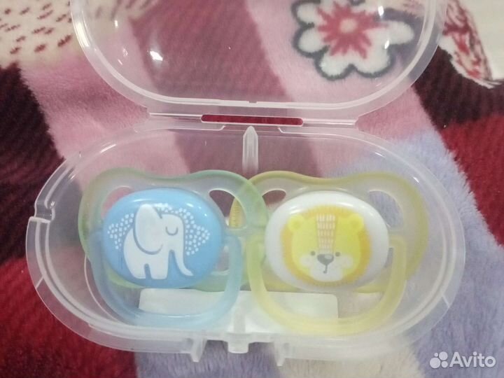 Пустышка avent 0- 6 месяцев 2 штуки