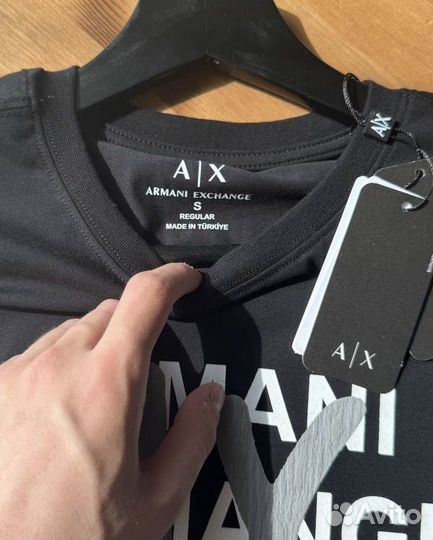 Футболка мужская Armani Exchange черная новая