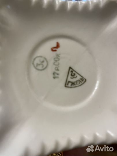 Самовар фарфоровый Гжель