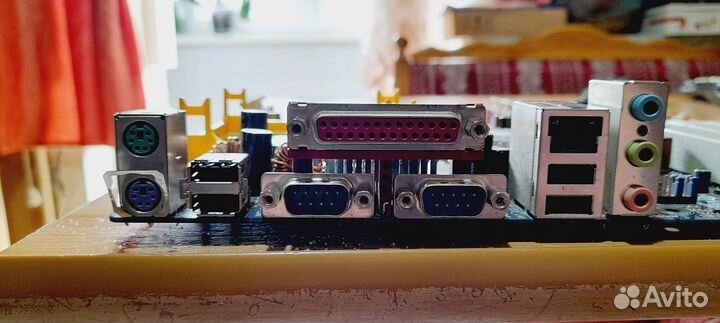 Материнская плата Asus сокет 775 с процессором