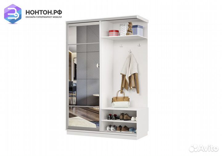 Прихожая-купе Эридан мини белая