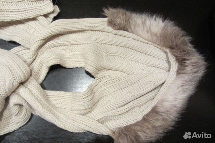 Нарукавники -флис Триколор.Новая шапка-шарф Pimkie