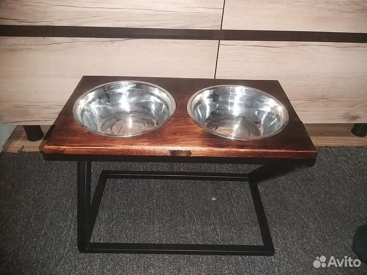 Собачья подставка для мисок новая