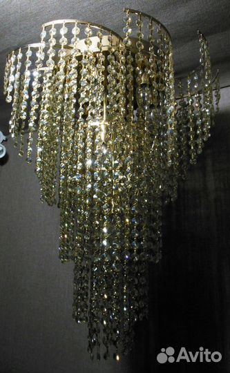 Люстра Потолочная Хрусталь - 12066/10 золото