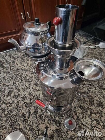 Самовар на углях, дровах