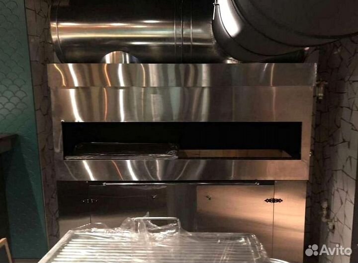 Мангал закрытый, мангал с дымоотведением