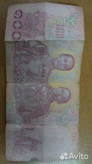 Банкнота Таиланд 100 бат состояние б/у