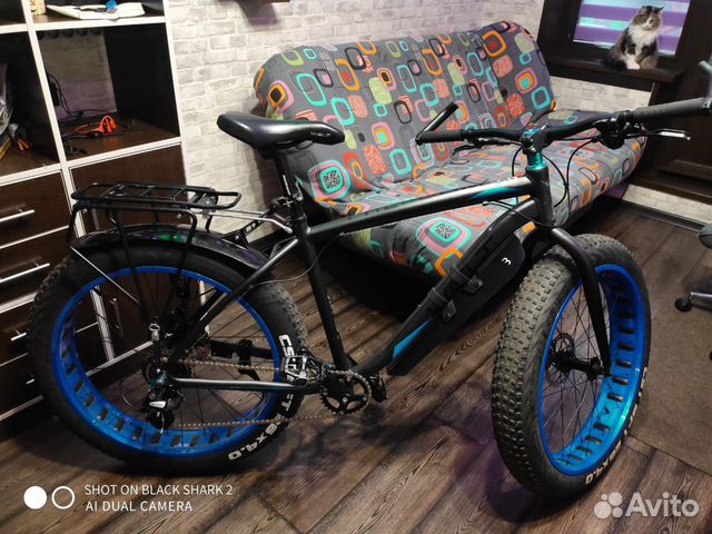 Велосипед Welt Fat Freedom 1.0 2019 Matt Black/Blu