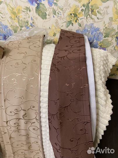 Шторы и покрывало бу