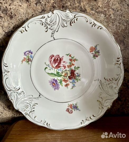 Блюдо фарфор винтаж 50-е годы