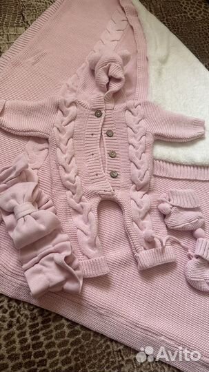 Комплект на выписку для девочки зима