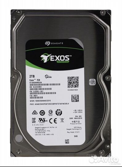 Жесткий диск Seagate 2Tb ST2000NM003A
