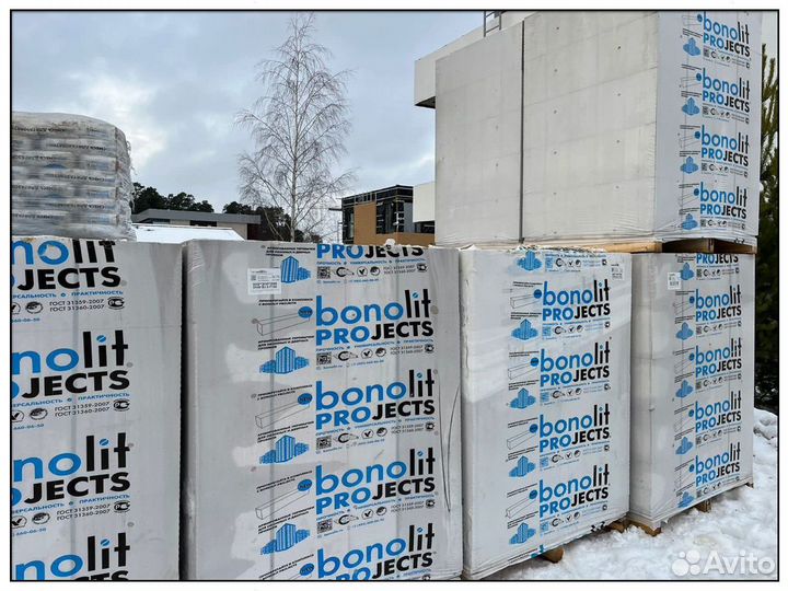 Газосиликатные блоки газоблоки Bonolit