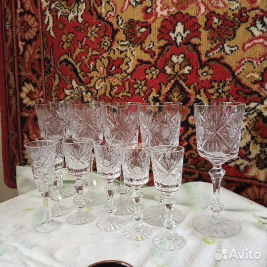 Фужеры хрустальные СССР