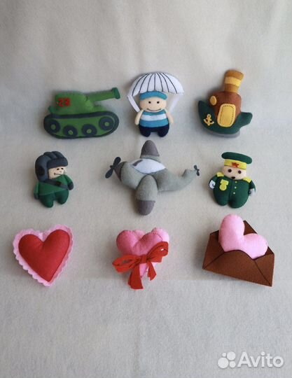 Елочные игрушки из фетра