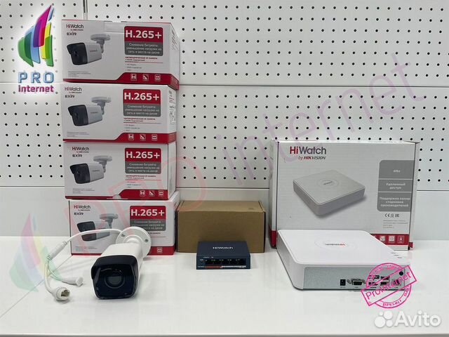 Видеонаблюдение.Комплект камер видеонаблюдения 4шт