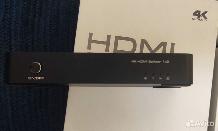 Разветвитель hdmi GL-v102K, 1 на 2 выхода