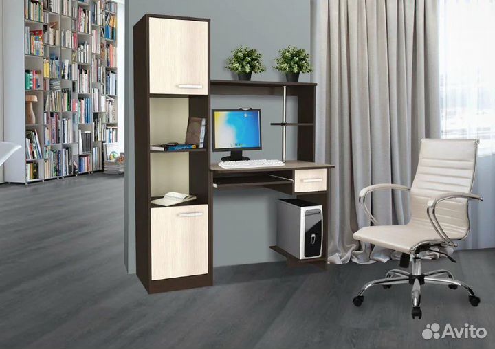 Компьютерный стол и пенал Дебют